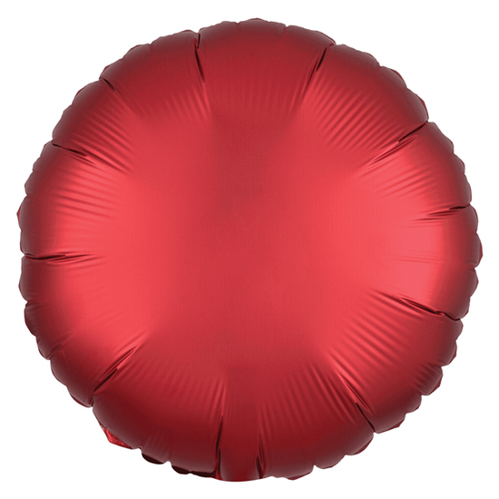 Anagram Foil Balloon Satin Luxe Sangria Round 18"