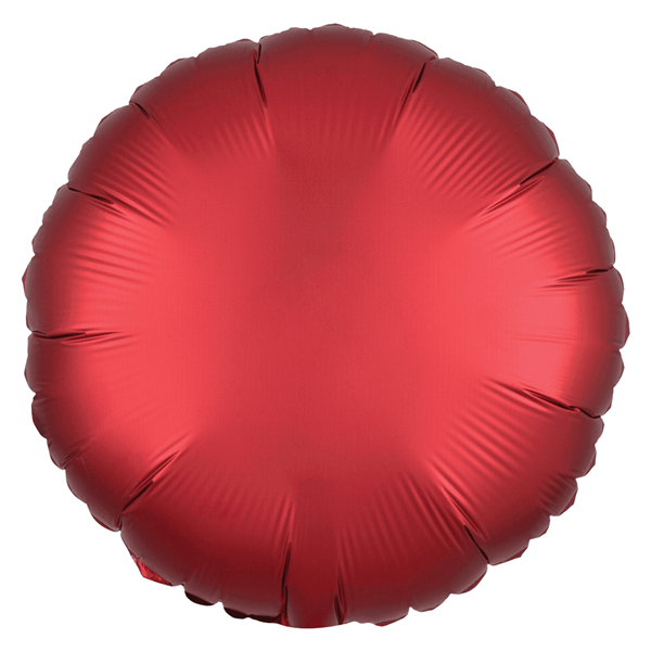 Anagram Foil Balloon Satin Luxe Sangria Round 18"