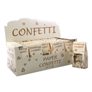 Gold and ivory confetti in a 10g pack, multiple sheets from APAC, suitable for celebration decorations.