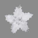 Davies Products Decoration Poinsettia White 25cm