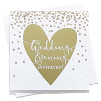 6pk C133SQ Invitations Wedding Evening