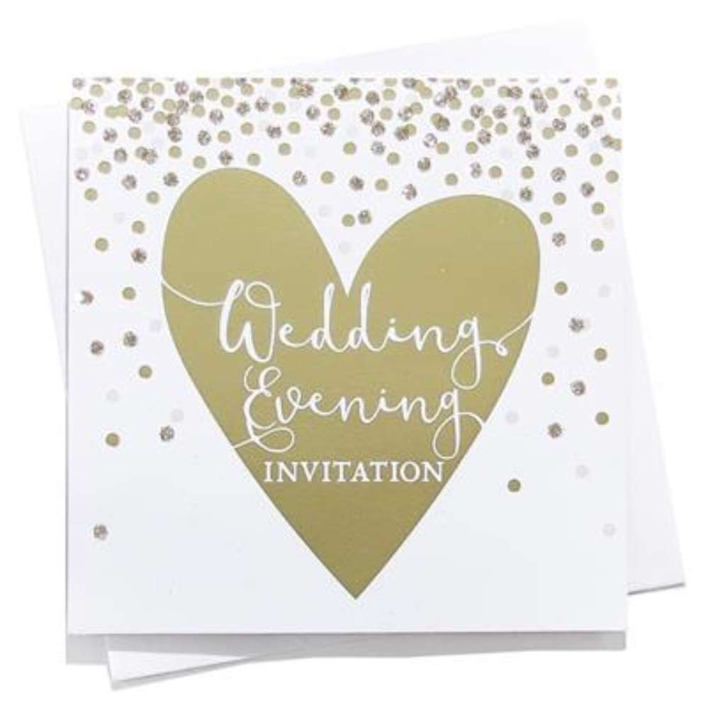 6pk C133SQ Invitations Wedding Evening