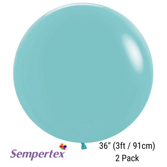 Sempertex Fashion Aquamarine 36" Latex 2pk