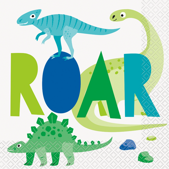 Dinosaur Party Luncheon Napkins 16pk