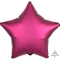 Anagram Satin Luxe Pomegranate 18" Star Foil