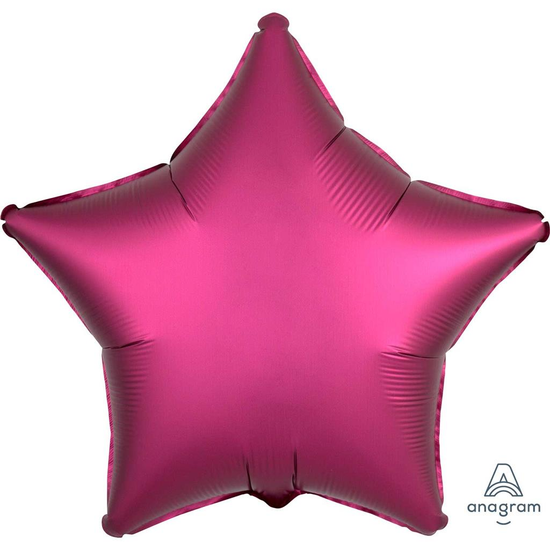 Anagram Satin Luxe Pomegranate 18" Star Foil