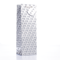 Tulip 6 Pack Gift Bags Silver Holographic Bottle