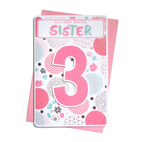 Prelude C75 Birthday Age 3 Sister 6pk