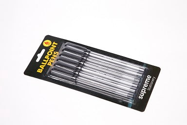 Reach Stationery 6 Pack Ballpoint Pens Black