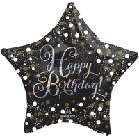 Anagram Sparkling Birthday 28" Foil Balloon