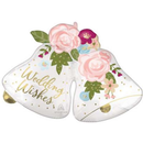 Foil Shape 33" Wedding Bell Wishes