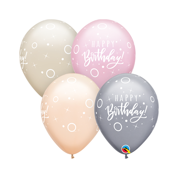 Qualatex Dots & Sparkles 11" Latex Balloons 25pk