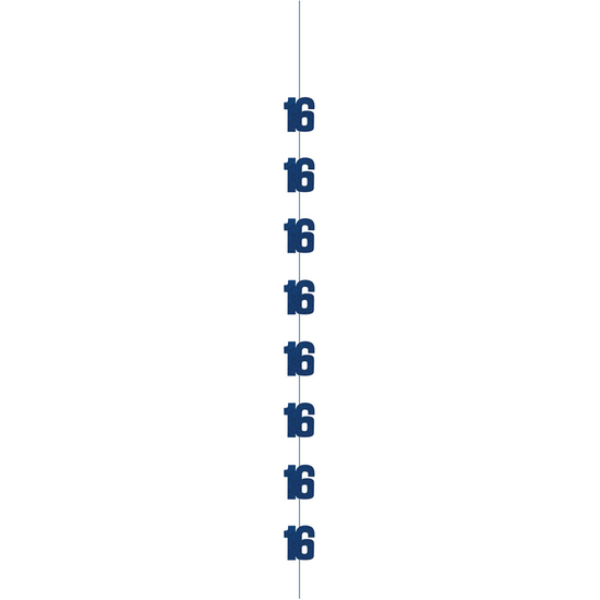 5ft Hanging D cor Age 16 Glitz Blue