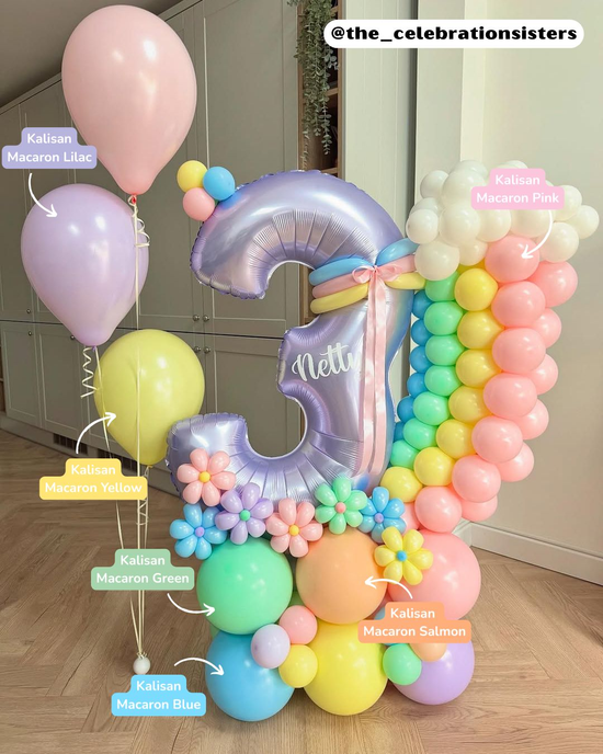 Kalisan Macaron Mix 12" Latex Balloons 100pk