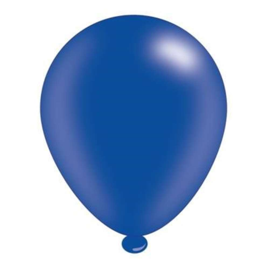 8 Latex Balloons 10" Dark Blue