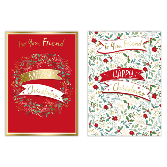 Poppyhill 12 Pack Cards C50 Christmas Friend