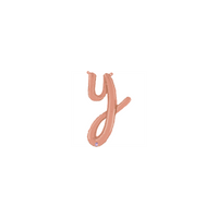 Grabo Foil Balloon Rose Gold 14" Letter Y