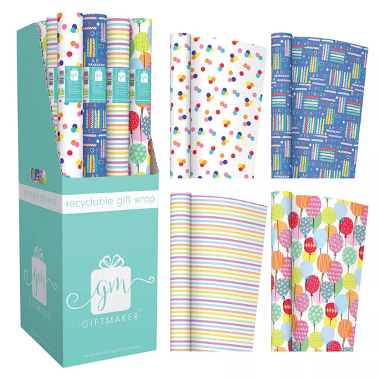 Rollwrap Birthday 3M 36pk