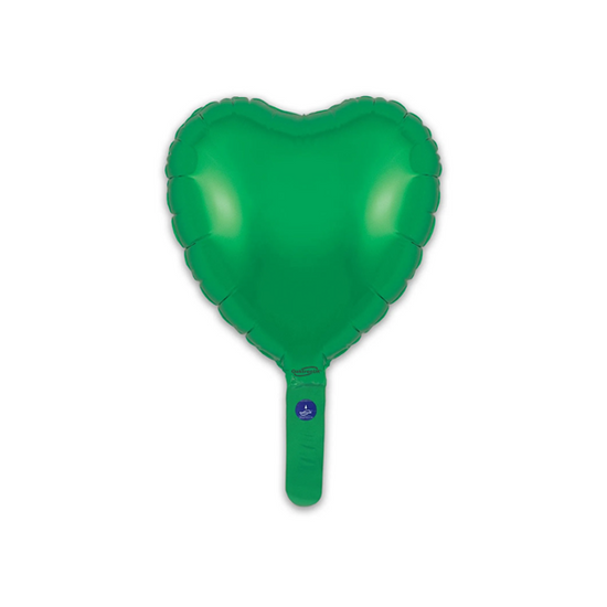 Oaktree Green Heart 9" Foil Balloon (Loose)