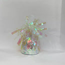 Iridescent Tiger Feet balloon weight, 170g, with a playful tiger paw design, used to secure balloons at parties.