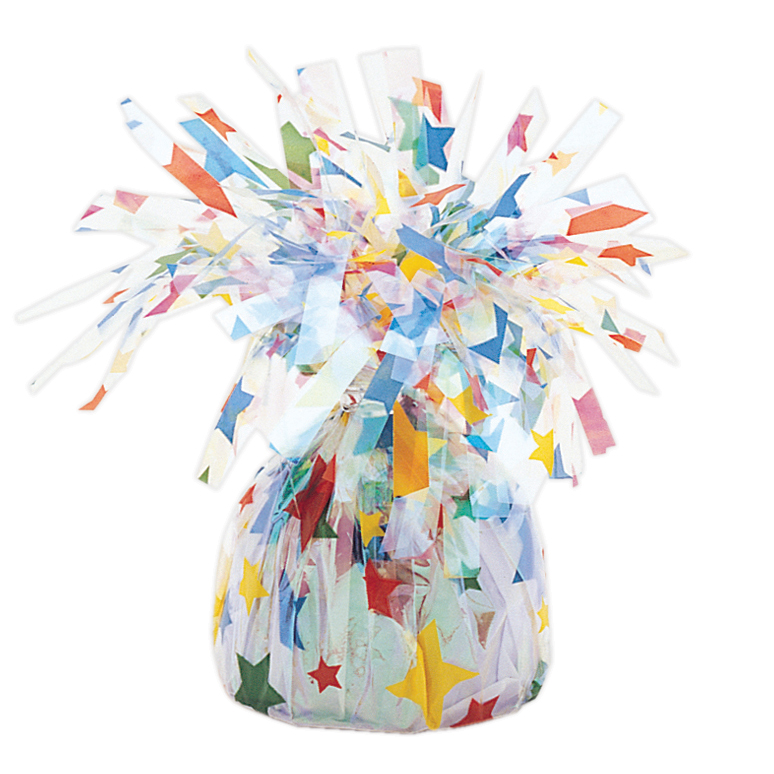 Unique Tassel Balloon Weight Printed Stars