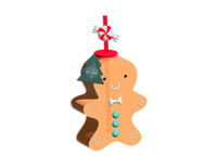 Glass Cup Gingerbread Man 450ml