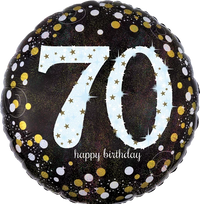 Anagram Sparkling Birthday Age 70 18" Foil Balloon