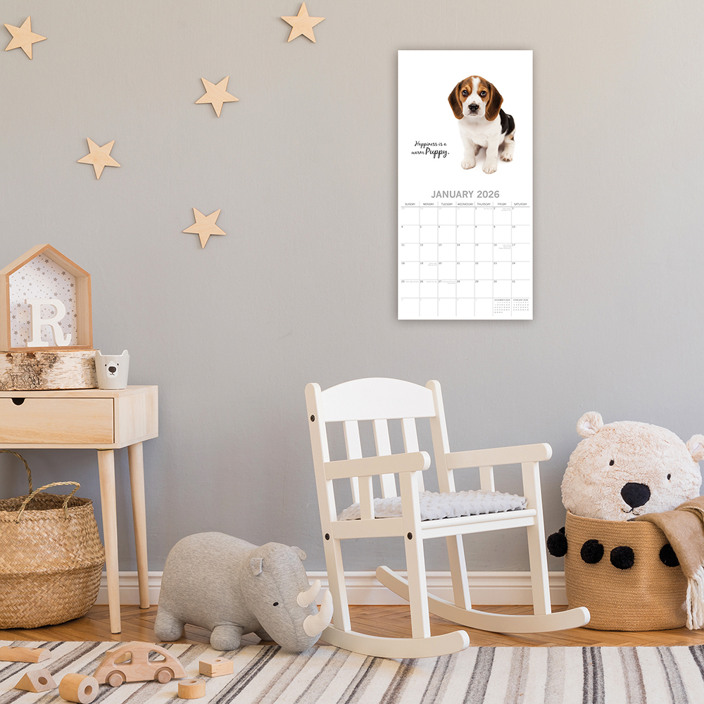 Gifted Stationery Calendar Adorable Dogs 2027