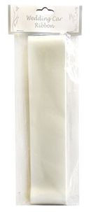 Wedding Car Ribbon 9m - White