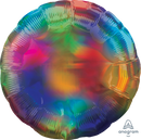 Anagram Foil Balloon Iridescent Rainbow Round 18