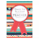 Prelude Thank You Teacher Cards, set of six, featuring colorful designs and heartfelt messages for educators.