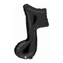 Grabo Foil Balloon Black Music Note 36