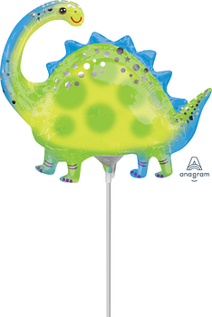 Anagram Stegosaurus 10" Minishape Foil Balloon