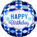 Anagram Birthday Tie Pattern 18" Foil Balloon