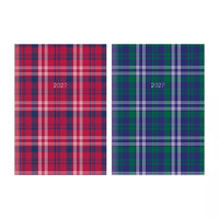 Diary A5 WTV Tartan Paper 2027 12pk