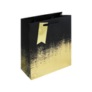 Black & Gold Distressed Medium Gift Bag 6pk