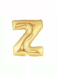 Oaktree Foil Balloon Gold 7" Letter Z