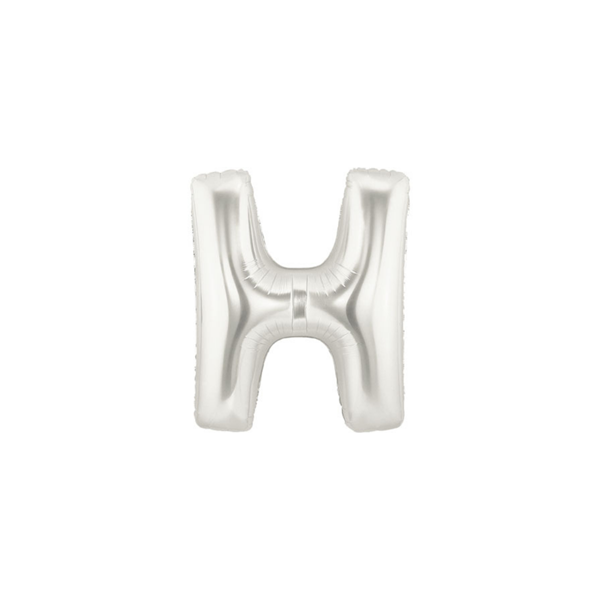 Oaktree Foil Balloon Silver 7" Letter H