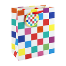 Eurowrap 6 Pack Gift Bag Neon Checkerboard Large