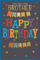 Simon Elvin C75 birthday brother cards, set of 6 featuring colorful designs and heartfelt messages for special occasions.