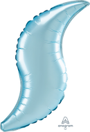 Anagram Satin Luxe Pastel Blue 36" Curve Foil