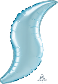 Anagram Satin Luxe Pastel Blue 36" Curve Foil