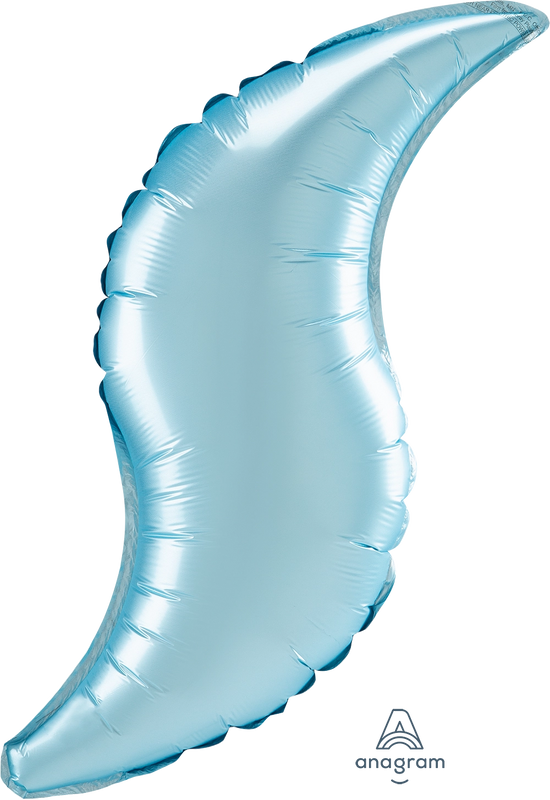 Anagram Satin Luxe Pastel Blue 36" Curve Foil