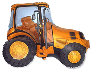 Flexmetal Foil Balloon Tractor Orange 29
