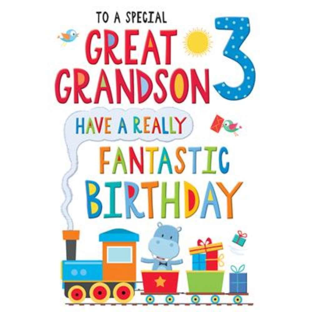 Regal C75 Birthday Age 3 Great-Grandson 6pk