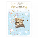 Set of six Prelude C50 anniversary greeting cards featuring elegant designs, perfect for celebrating special occasions.