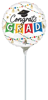 Anagram Congrats Grad Party 9" Foil Balloon