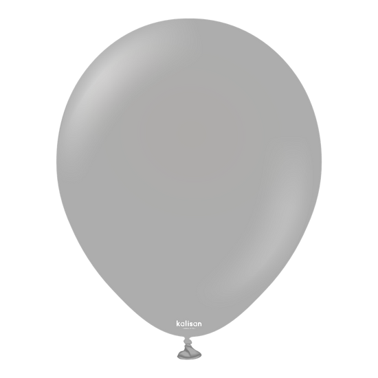 Kalisan Standard Grey 12" Latex Balloons 100pk