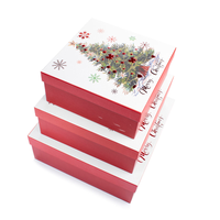Christmas Tree Gift Box Medium Set of 3