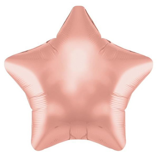 Oaktree Foil Balloon Rose Gold Star 19"